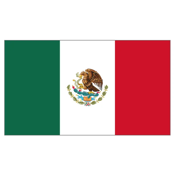 Bandeira Ilustração México Ideal Para Catálogos Materiais Institucionais Geografia —  Vetores de Stock