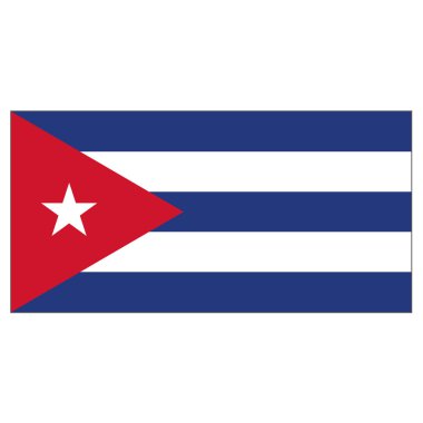 Küba'nın resimde bayrak. Kurumsal malzemeleri ve Coğrafya kataloglar için idealdir