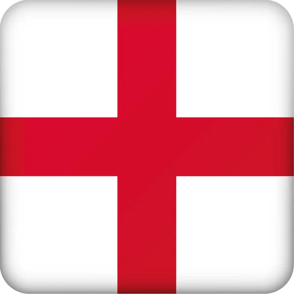 Icon Representing England Square Button Flag Ideal Catalogs Institutional Materials — Stock Vector