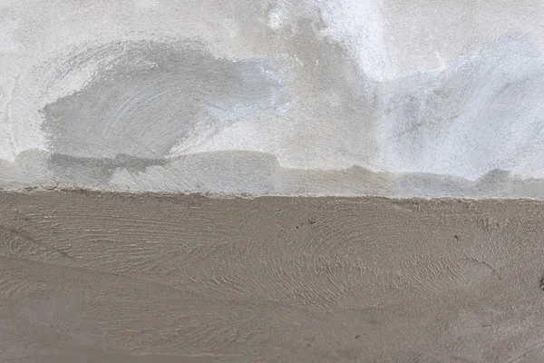 NAT en droog gips betonnen wand, tussen bouw — Stockfoto