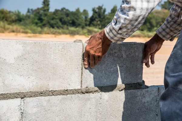 işçi Tec. beton duvar çimento blok ve sıva yapmak