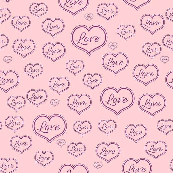 Seamless Pink pattern for a Valentine Day — Stock Vector