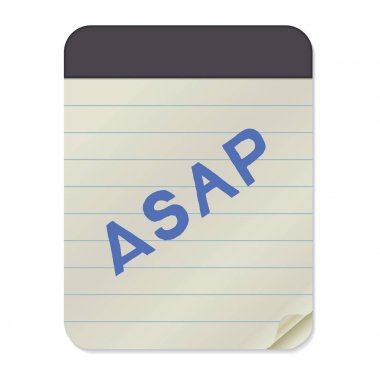 Not defteri şablon asap yazı