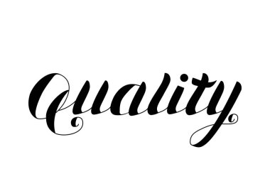 Kalite - çizilmiş yazı izole el