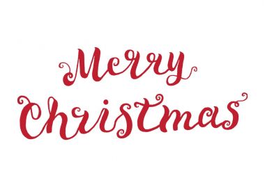 Kırmızı mutlu Noeller vektör yazı