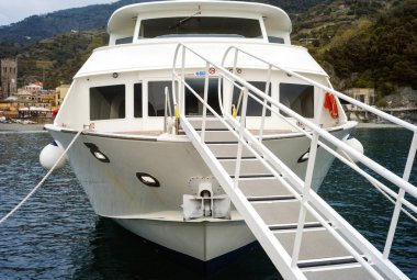 Turistik tekne. Renkli görüntü