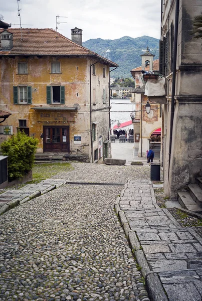 Characteristic Angle Small Village Orta Shores Same Name Lake Piedmont — Stock Photo, Image