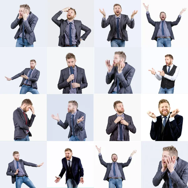 Set of human emotions — Stock Photo, Image