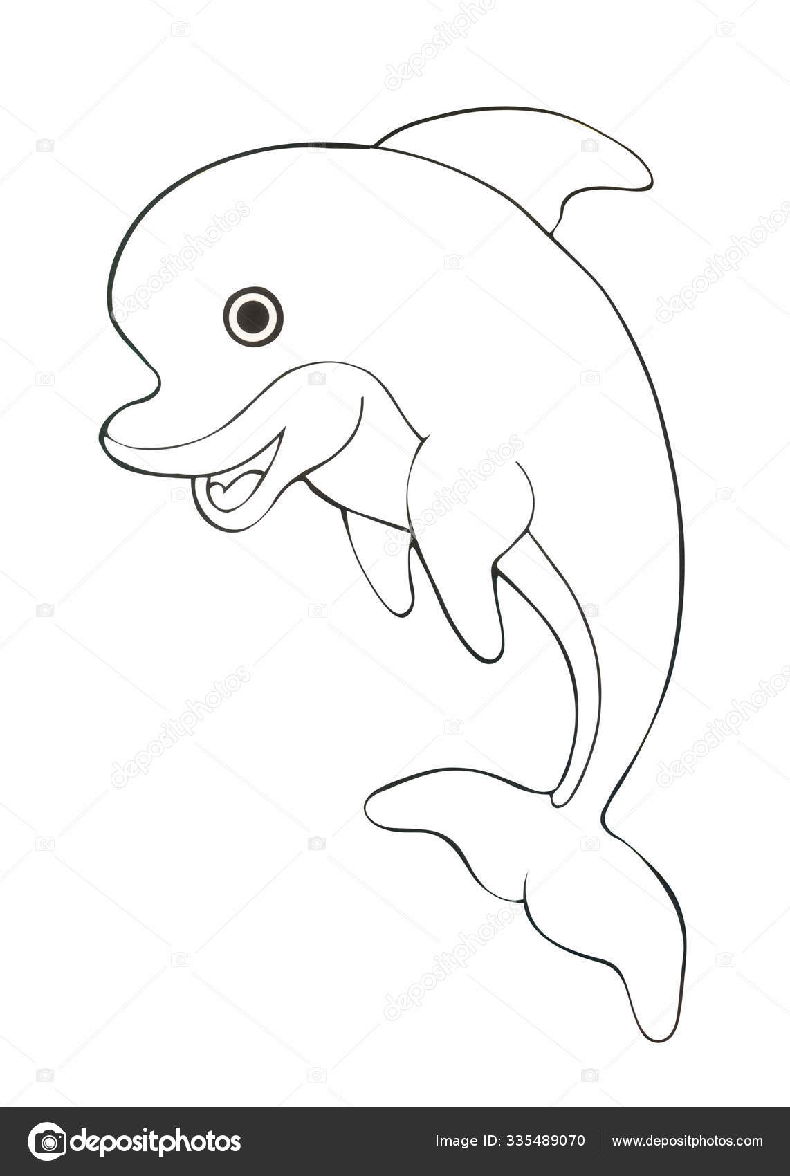 Coloriage Dauphin Images Libres De Droit Photos De Coloriage Dauphin Depositphotos