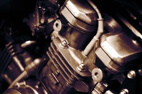 Motor de combustión interna cilindro refrigerado por aire — Foto de Stock