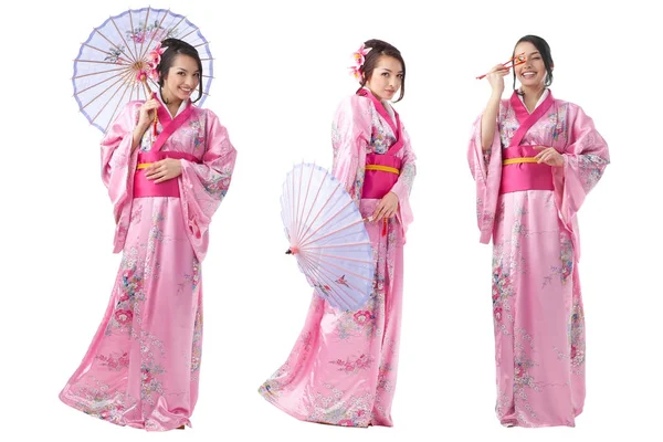 Krásné japonské ženy - po celé délce — Stock fotografie
