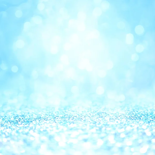 Blue Sparklung Defocused Lights Background — Stock Photo, Image