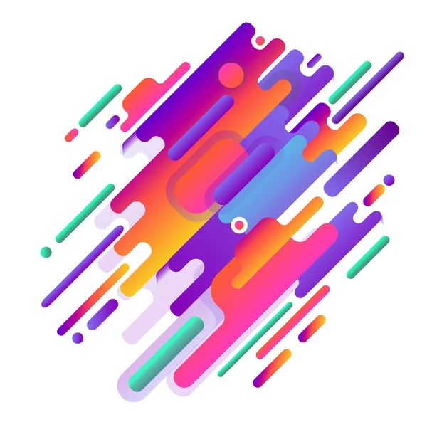 Çeşitli yuvarlak şekiller gerçek renk paletindeki orijinal güzel kombinasyon modern tarzı soyutlama bileşimi ile yapılmış