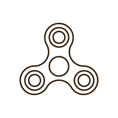 Simge topluca spinner stres kaldırma ve parmak eğitim için modern bir oyuncak olduğunu. Vektör illüstrasyon izole. Bozulma olmadan görüntü boyutu değişiyor. EPS 8