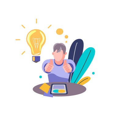 Koyu arkaplanda yaratıcı kavram tasarımı, temiz vektör