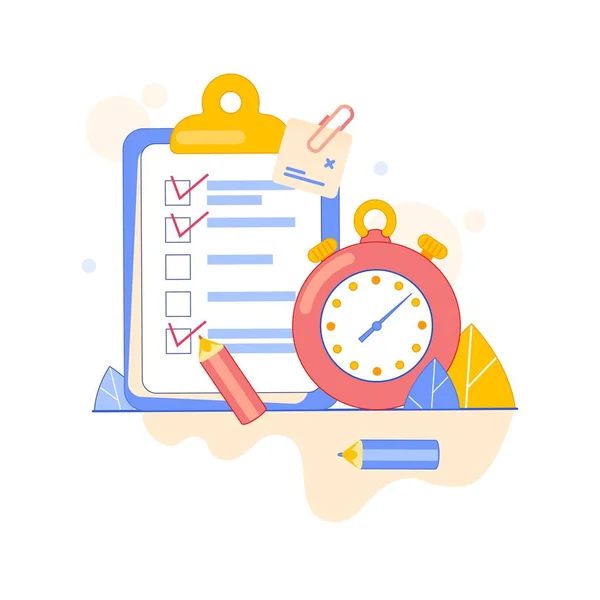 Yapılacaklar listesi, yapılacaklar listesi vektör çizimi. Liste ya da not defteri kavramı