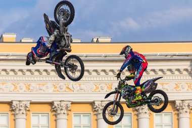 St. Petersburg sarayda Show'da adrenalin Fmx acele