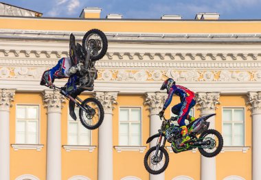 St. Petersburg sarayda Show'da adrenalin Fmx acele