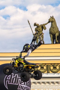 St. Petersburg sarayda Show'da adrenalin Fmx acele