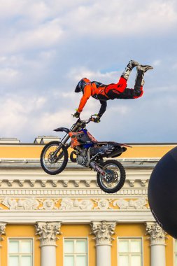 St. Petersburg sarayda Show'da adrenalin Fmx acele