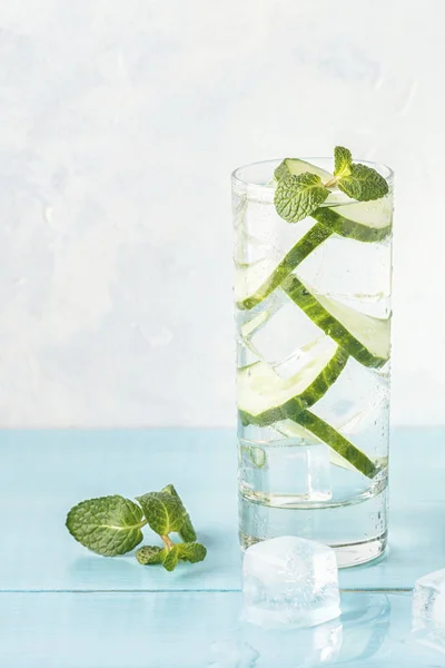 Infused detox water with  cucumber.