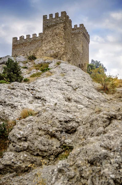 Fortezza genovese a Sudak, Crimea — Foto Stock