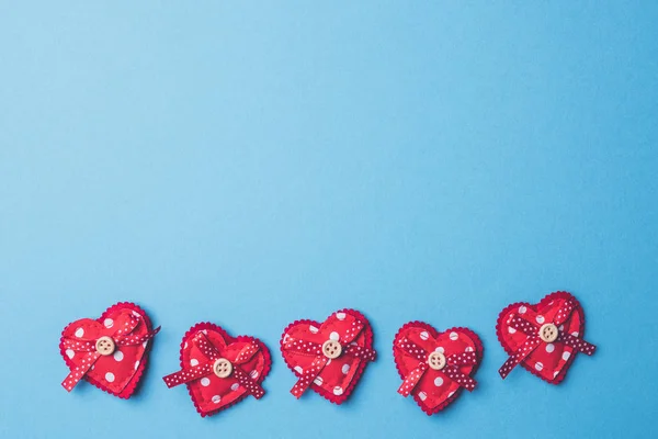 Valentine Days Background Red Hearts — Stock Photo, Image