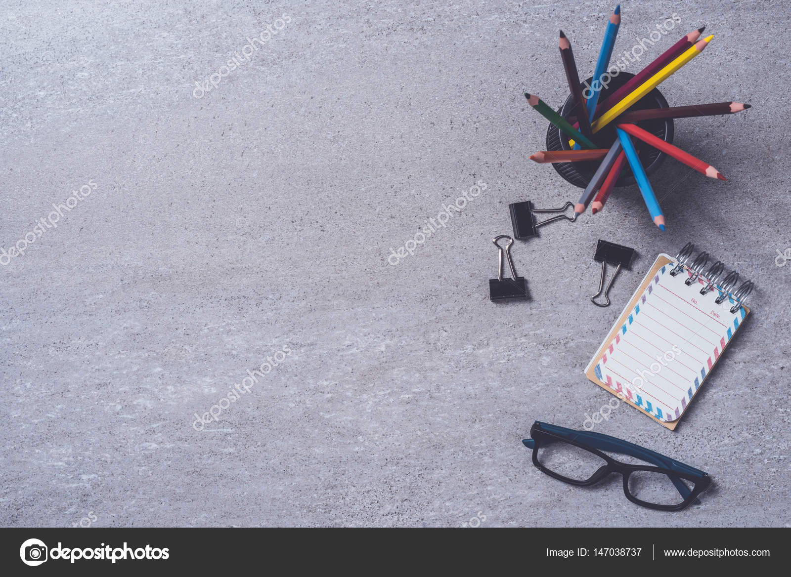 Office Desk Men Accessories Stock Photo C Leszekczerwonka 147038737