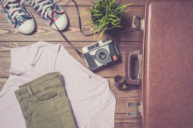 Seyahat hazırlıkları kavramı