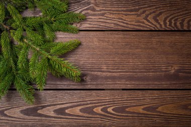 Köknar ağacıyla Noel arkaplanı