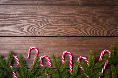 şeker kamışı ile Noel arka plan