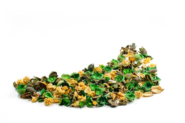 Aromatik kesecik içerik yığını onu baharatlı parçaları kurutulmuş