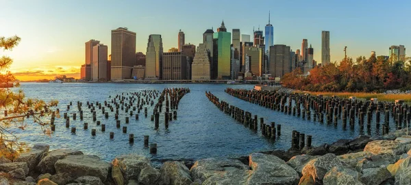 Nova Iorque do Brooklyn Bridge Park — Fotografia de Stock