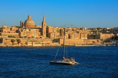 Valetta manzarası gün batımında, Malta