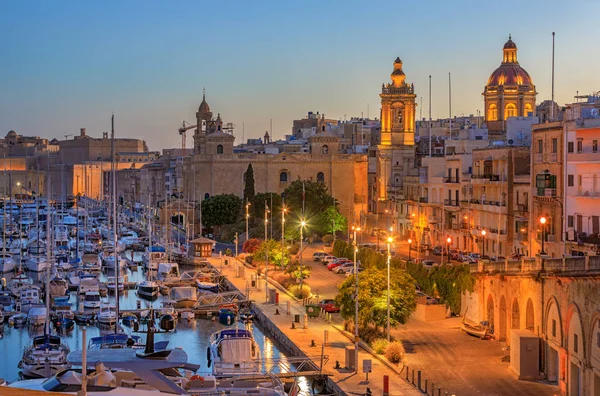 Grand Harbor en Malta — Foto de Stock