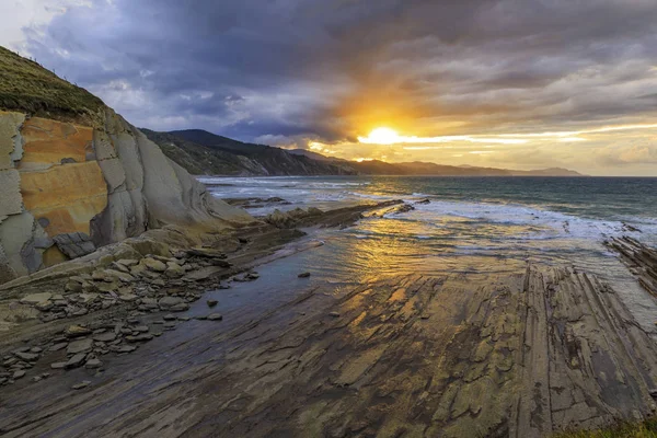 Flysch Zumaia Northern Spain — Stock Photo, Image