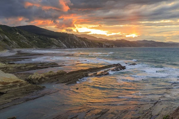 Flysch Zumaia Northern Spain — Stock Photo, Image