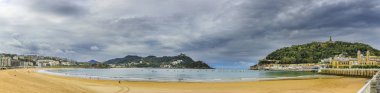 San Sebastian Donostia Kuzey İspanya La Concha Beach