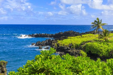 Siyah kum Beach State Park Road, Maui, Hawaii Hana