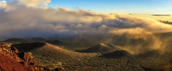 Coucher Soleil Mauna Kea Big Island Hawaï — Photo