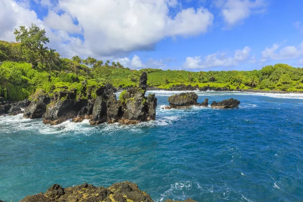 Black Sand Beach State Park Den Hana Road Maui Hawaii — Stockfoto