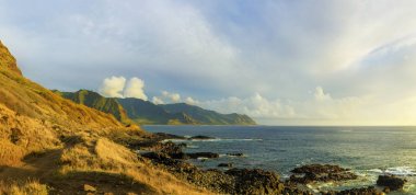 Kaena point State Park in Oahu, Hawaii clipart