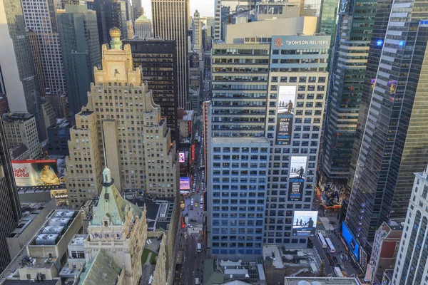 Met Het Oog Manhattan Bij Zonsondergang New York Verenigde Staten — Stockfoto