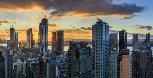 Vista Manhattan Atardecer Nueva York Estados Unidos — Foto de Stock