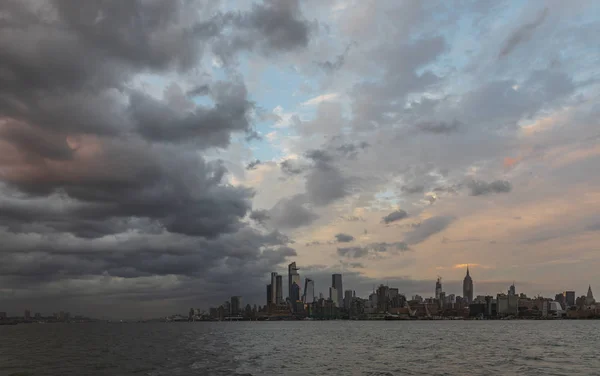 Blick Auf Die Manhattan Skyline Von Hoboken Jersey City — Stockfoto