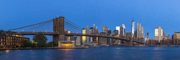 Brooklyn Bridge is a landmark of New York City