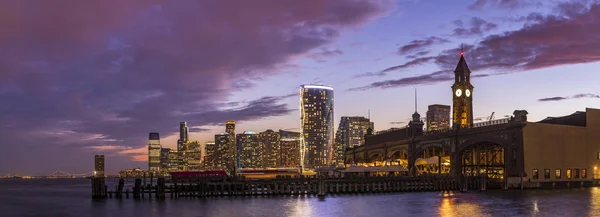 Vista Sullo Skyline Manhattan Hoboken Jersey — Foto Stock