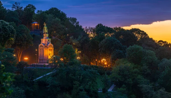 Volodymyr Det Stora Monumentet Kiev Ukraina — Stockfoto