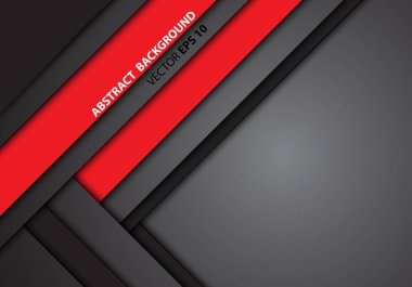 Gri tonu vektör soyut kırmızı etiket