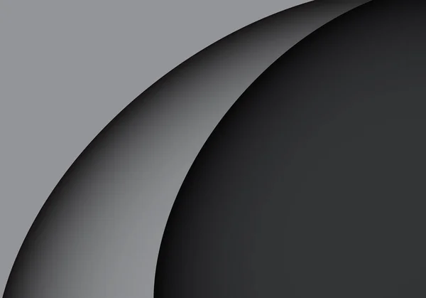 Abstrato cinza curva forma design moderno luxo fundo vetor ilustração . — Vetor de Stock